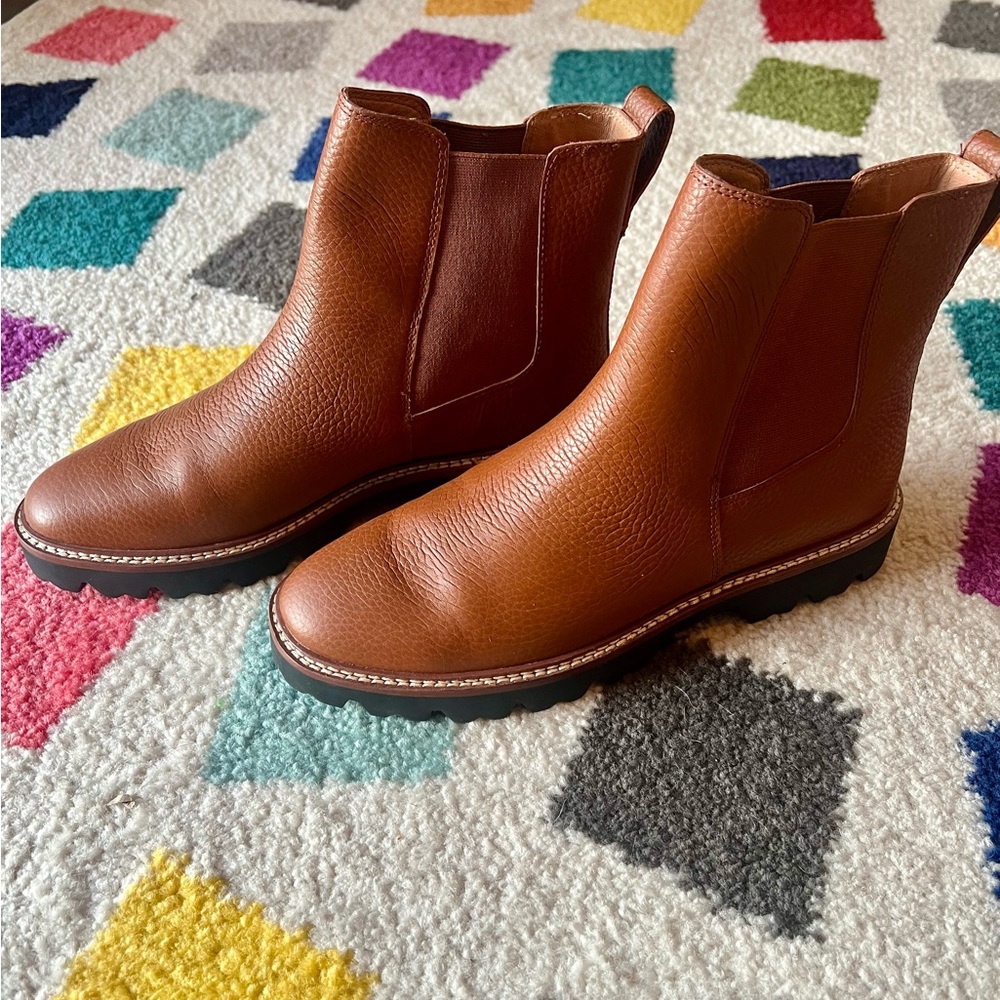 Madewell - Brown Leather Ankle Boots